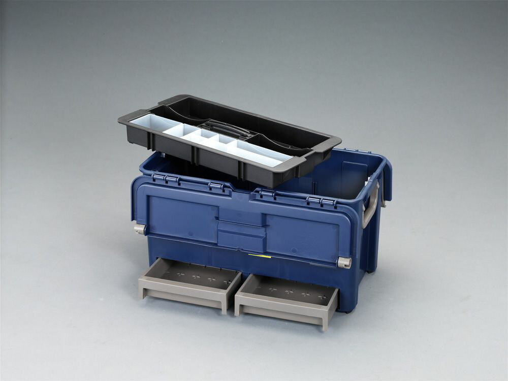 【メーカー在庫あり】 エスコ ESCO 540x300x295mm 工具箱(中皿 引出し付) 000012030404 JP