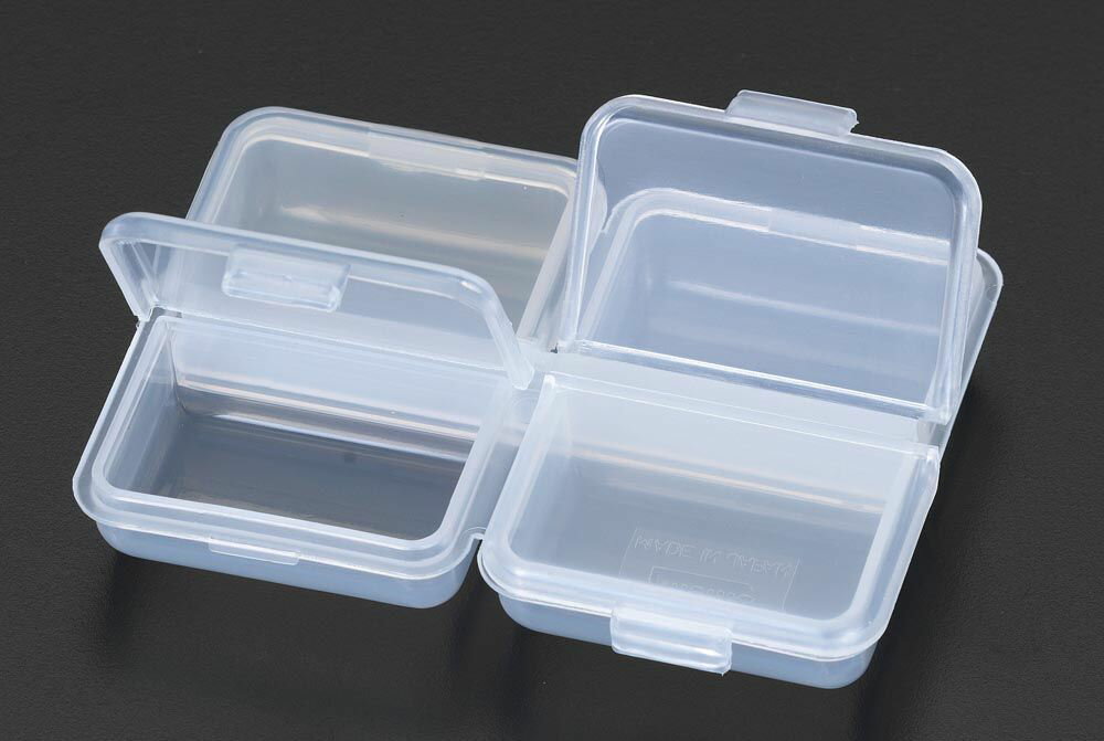 【メーカー在庫あり】 エスコ ESCO 4連 小物箱(ふた付) 000012072016 JP