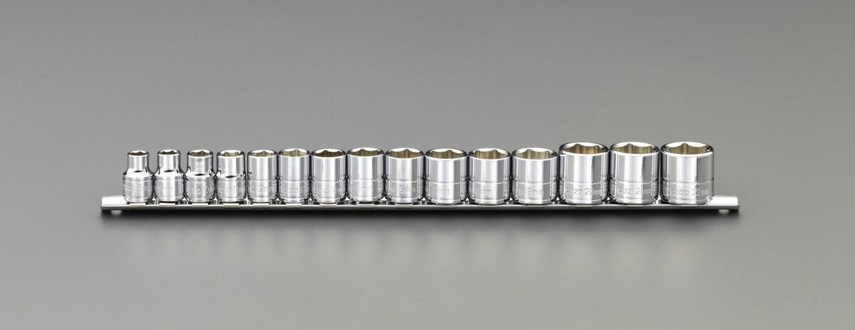 【メーカー在庫あり】 エスコ ESCO 3/8"sq ソケットセット 000012263290 JP店