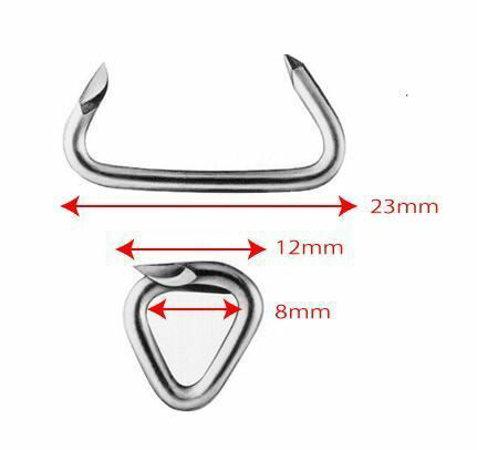 【メーカー在庫あり】 エスコ(ESCO) 19mm ホグリング 先鋭/約2400個 000012249393 JP