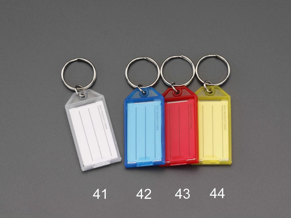 【メーカー在庫あり】 エスコ(ESCO) 29x58mm ネームタグ ブルー/10個 000012265959 JP