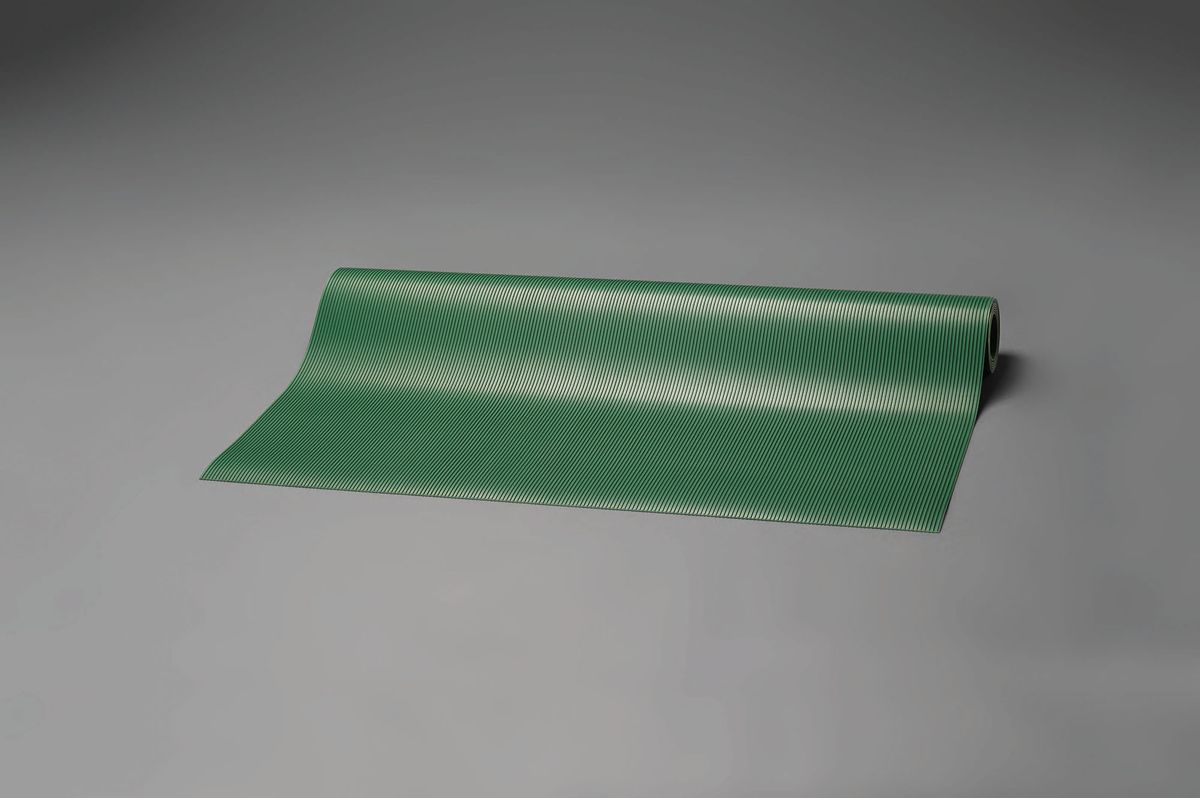 【メーカー在庫あり】 エスコ ESCO 1.0x5.0m/3.0mm ゴムマット 筋入・緑 000012043899 JP店