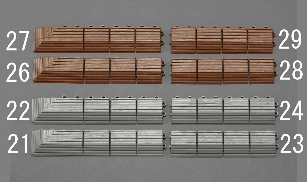 ●材質:特殊ポリエチレン●仕様:角ふちオス●サイズ:75×375mm●厚み:約17mm●カラー:灰●重量:約146gEA997RX-20、-25、-30用ふちつまずきやはね上がりなどの危険防止にピースが偶数時のみ使用可能です。000012255334　
