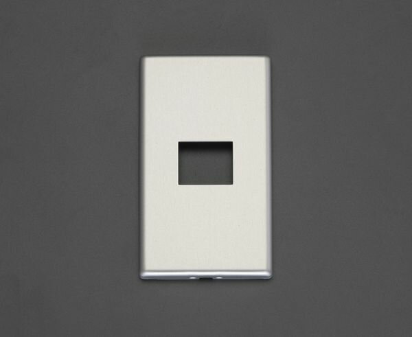 【メーカー在庫あり】 エスコ ESCO [1連用](1コ用) コンセントプレート[メタル製] EA940CD-521 JP店(4.0)
