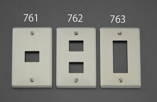 【メーカー在庫あり】 エスコ ESCO コンセントプレート (1口・メタル製) EA940CE-761 JP店(4.0)