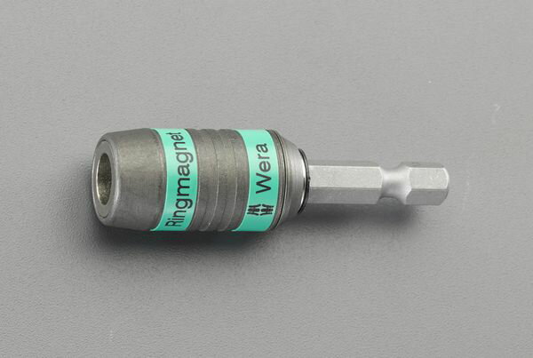 六角対辺：1/4”全長：57mmホルダー先端にリング状の強力マグネット付強力なリングマグネットが皿ねじなどの頭面に広く磁着し、長ねじでもしっかり保持できます。EA611AX-26楽天 JP店　