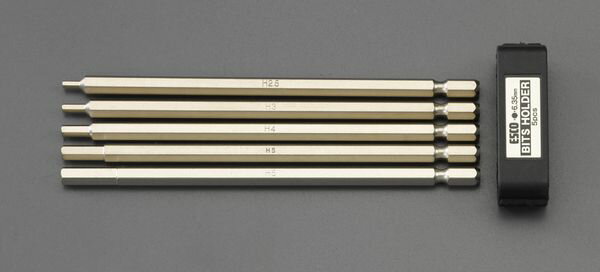 【メーカー在庫あり】 エスコ ESCO 5本組/2.5-6mm [Hexagon]ドライバービット EA611BN JP店