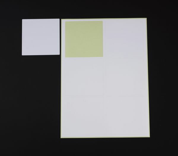 【メーカー在庫あり】 エスコ ESCO [A4判12面]プリンターラベル(油面対応/10枚) EA759XD-34 JP店