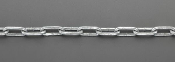 【メーカー在庫あり】 エスコ ESCO 5.5mmx 5m リンクチェーン(スチール製/どぶメッキ) EA980SF-62 JP店