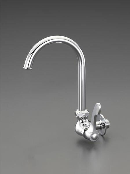 【メーカー在庫あり】 EA468BJ-14B エスコ ESCO PJ1/2" 横形スワン水栓