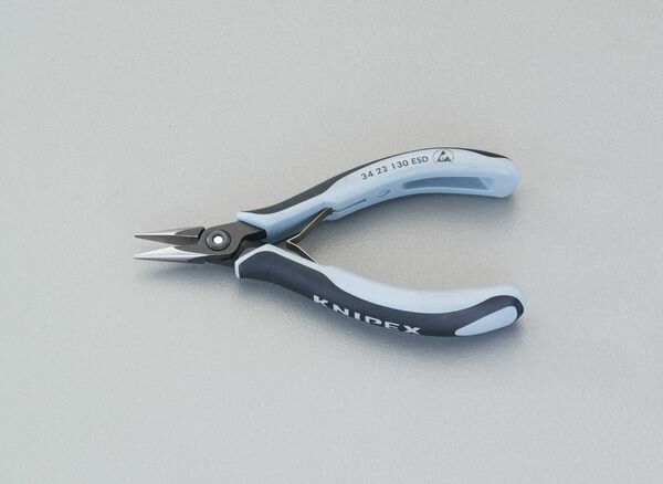 【メーカー在庫あり】 EA537KV-5 エスコ ESCO 135mm 精密用プライヤー(ESD/半丸)