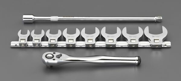 差込角:1/2”首振ロングエクステンションバー:380mmラチェットハンドル:250mmサイズ(mm):17・19・22・24・27・30・32・36プッシュ式EA618TK楽天 JP店　