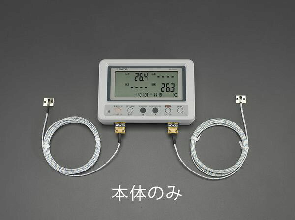 仕様:本体のみ測定範囲:-202〜1372℃(本体)※使用センサーによる分解能:0.1℃(-202〜999.9℃)、1℃(それ以外)精度:±(0.3％rdg＋1)℃:at23℃±5℃機能:上下限警報機能、最高最低温度表示、相対値表示電源:単3電池×4本(付属)サイズ:158(W)×40(D)×106(H)mm重量:420g付属品:SDカード(4GB)×1枚、専用解析ソフトウェアCD×1枚、本体用キャリングケース適合センサー:EA701BA-11A〜-17、EA701SF-1〜-4【A】配管の温度管理に【B】屋根の表面温度チェックにEA742GB-61楽天 JP店　