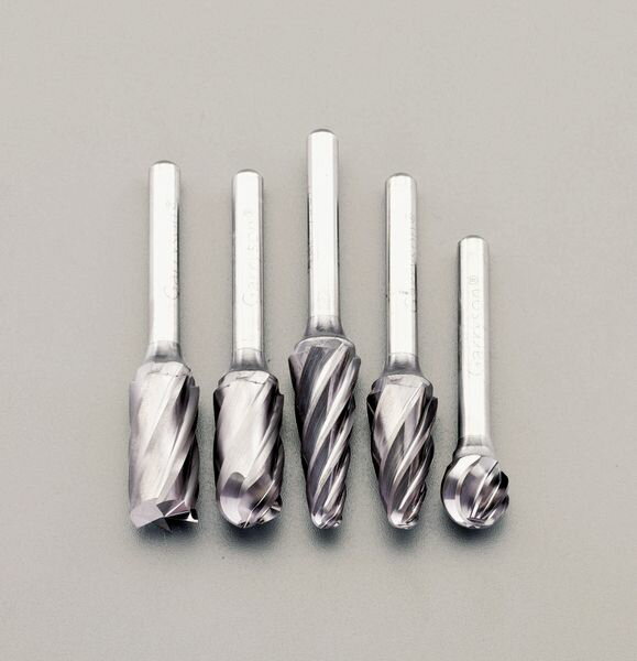 【メーカー在庫あり】 EA819V-21A エスコ ESCO 5本組/6mm軸 [Coated]超硬バー(アルミ用)