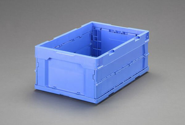 【メーカー在庫あり】 エスコ ESCO 530x366x221mm/34.5L 折畳コンテナ (青) EA506AA-202 JP店
