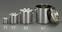 【メーカー在庫あり】 エスコ ESCO φ160x160mm/3.2L ポット(ステンレス製) EA508SG-79 JP店
