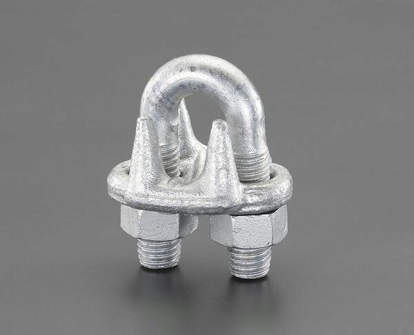 【メーカー在庫あり】 エスコ ESCO 25mm ワイヤーークリップ(スチール製) EA638CM-...