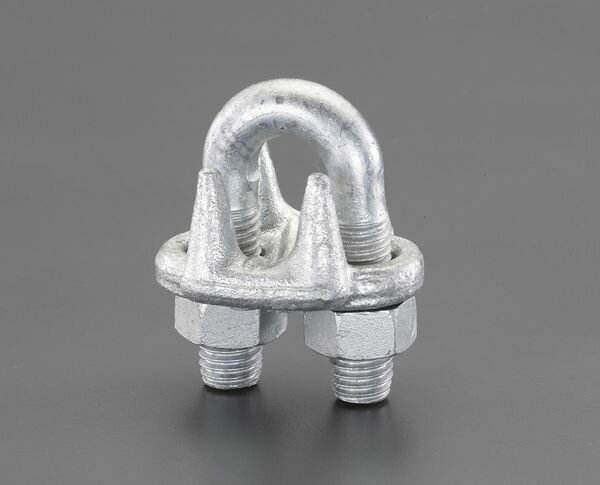 【メーカー在庫あり】 エスコ ESCO 28mm ワイヤーークリップ(スチール製) EA638CM-128 JP店