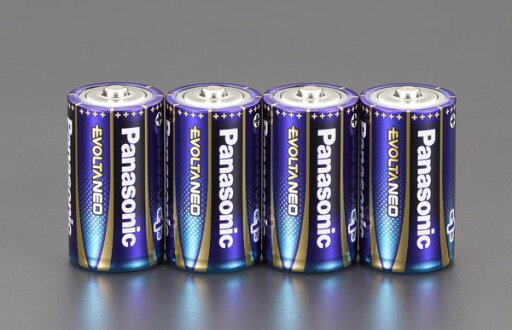 【メーカー在庫あり】 エスコ ESCO 単1x 4本 乾電池・エボルタネオ EA758YR-11 JP店 【メーカー在庫あり】 エスコ ESCO 単1x 4本 乾電池・エボルタネオ EA758YR-11 JP店