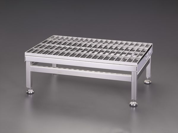 最大使用荷重：150kg天板サイズ：600×400mm天板高さ(m)：0.3〜0.33段数：1設置寸法(W)×(D)mm：600×400重量(kg)：8.2ステンレス製天板はグレーチング仕様EA903BS-2楽天 JP店