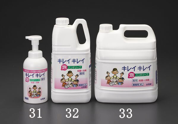 【メーカー在庫あり】 エスコ ESCO 4.0L 薬用泡ハンドソープ EA922C-33 JP店