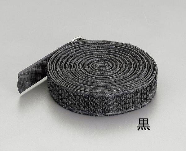 【メーカー在庫あり】 エスコ ESCO 25mm x 4.8m マジックバンド(荷崩防止用・黒 EA...