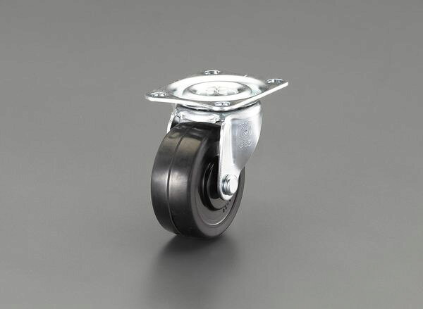 【メーカー在庫あり】 エスコ ESCO 75mm キャスター(自在金具・微音タイプ) EA986PF-32 JP店