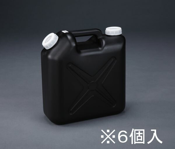 【メーカー在庫あり】 10L ポリタンク(黒) (ポリエチレン製/ノ 000012288692 JP店