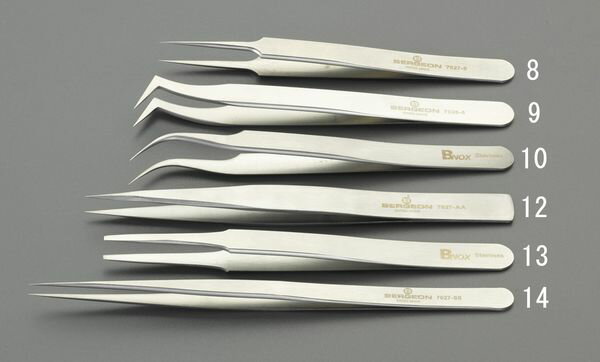 【メーカー在庫あり】 130mm 精密用ピンセット(ステンレス製) 000012295158 JP店
