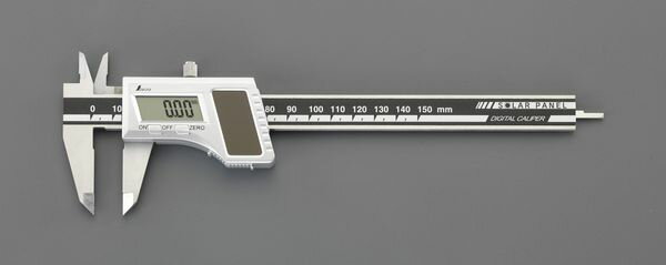 【メーカー在庫あり】 150mm デジタルノギス(ソーラーパネル付) 000012291327 JP店