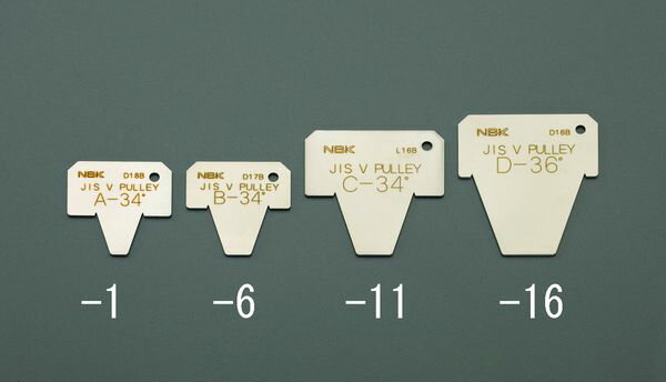 【メーカー在庫あり】 38 Vプーリー用溝ゲージ(B) 000012293972 JP店