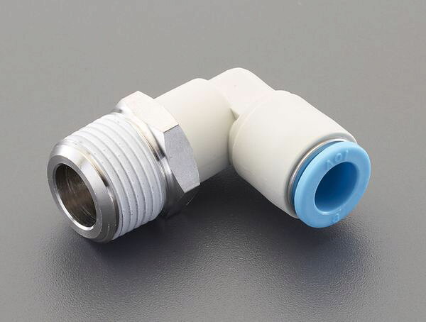 チューブ外径：6mm使用温度：−15〜60℃使用流体：空気・水使用圧力：0〜1MPa材質：ステンレス(SUS304)/樹脂：PBTねじサイズ：R3/8”入数：1個EA140HR-163楽天 JP店　