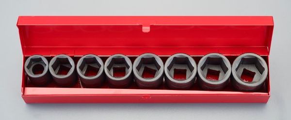 インパクト用差込角：3/4”対辺(mm)：26・27・29・30・32・35・36・38全長(mm)：51〜57材質：クロームモリブデン※ピン・リングは付属しておりませんので、別途お買い求め下さい入数：1組EA164EP-1楽天 JP店　