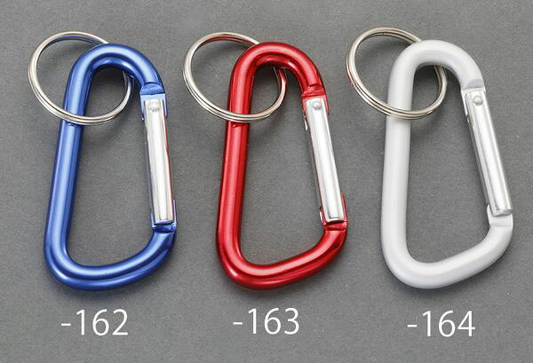 【メーカー在庫あり】 6x60mm カラビナフック(アルミ/レッド) EA638JG-163 JP店