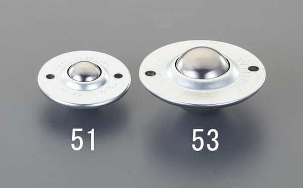 【メーカー在庫あり】 55.5x29.8mm [スチール製]ボールキャスター( EA986S-53 JP店