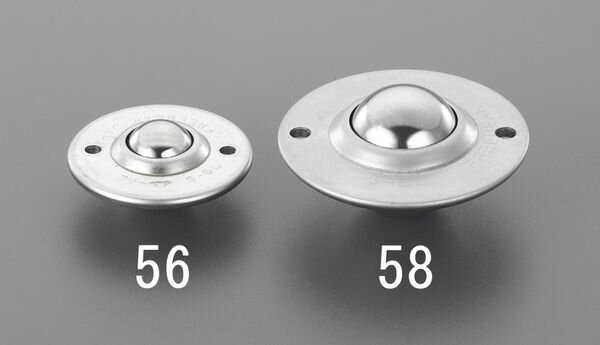 【メーカー在庫あり】 41.3x19.3mm [ステンレス製｣ボールキャスター EA986S-56 JP店