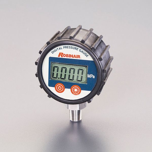 圧力範囲：-0.001〜5.0MPaゲージ径：φ50mm接続ポート径：UNF1/2-20(5/16"フレア)電源：CR2450コイン電池×1個(付属)接続ねじ径：1/8”NPT入数：1個EA105E楽天 JP店　
