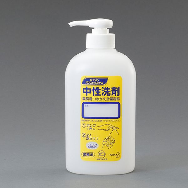 適用洗剤：中性・食器用洗剤容量：400mlサイズ：81×56×173(H)mm重量：44g材質：ポンプ：プラ（PP、PE） ボトル：プラ：PE中性洗剤、食器用洗剤に使用できる、つめかえ用の計量容器です。ポンプタイプでワンプッシュ約1mlの計量ができます。小型サイズの400mlボトルです。入数：1本EA115MA-6楽天 JP店　
