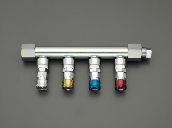 【メーカー在庫あり】 エスコ ESCO Rc 3/4インチ/4連 エアー配管分岐カップリング EA140DL-142A JP店