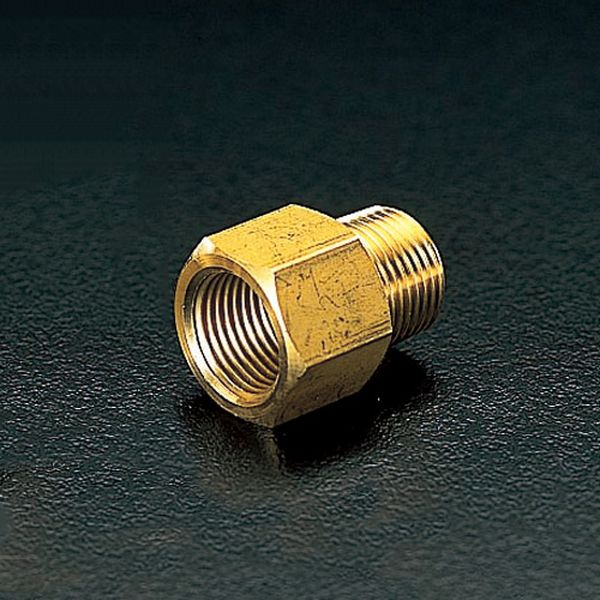 材質：真鍮ねじ径(雌)×(雄)：Rc（PT）1/4”×R（PT）3/8”入数：1個使用圧力：1.0MPaEA141AJ-56楽天 JP店　
