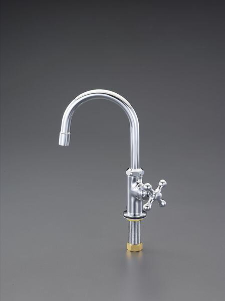 【メーカー在庫あり】 エスコ ESCO PJ 1/2" 立形スワン水栓 EA468BJ-1A JP店