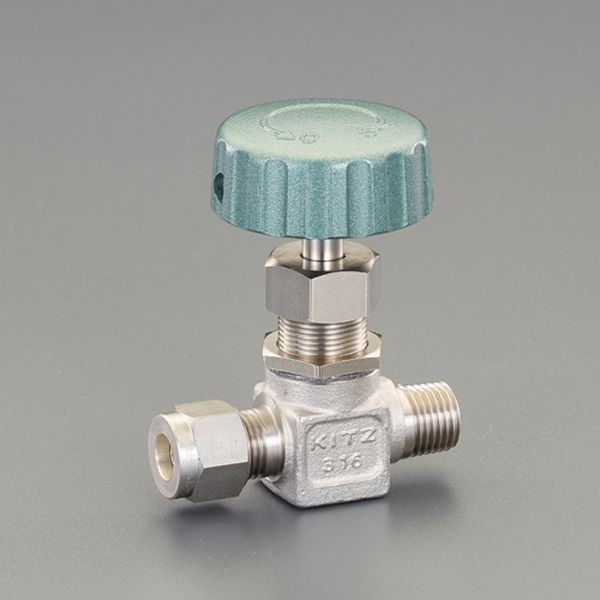 材質：ボディ：SUS316 ステム：SUS630 パッキン：PTFE ハンドル：亜鉛合金ダイカスト ガスケット：非石綿シート使用流体：水・油・ガス・化学薬品使用圧力：150℃以下の水・油・ガス・化学薬品：2.65MPa 100℃以下の水・油・ガス・化学薬品：2.94MPa -20℃〜常温の水・油・ガス・化学薬品：3.43MPa使用温度：-20〜150℃チューブ外径：6mm取付ねじ：R1/4”可燃性ガス、毒性ガスへの使用不可入数：1個EA470CM-401楽天 JP店　