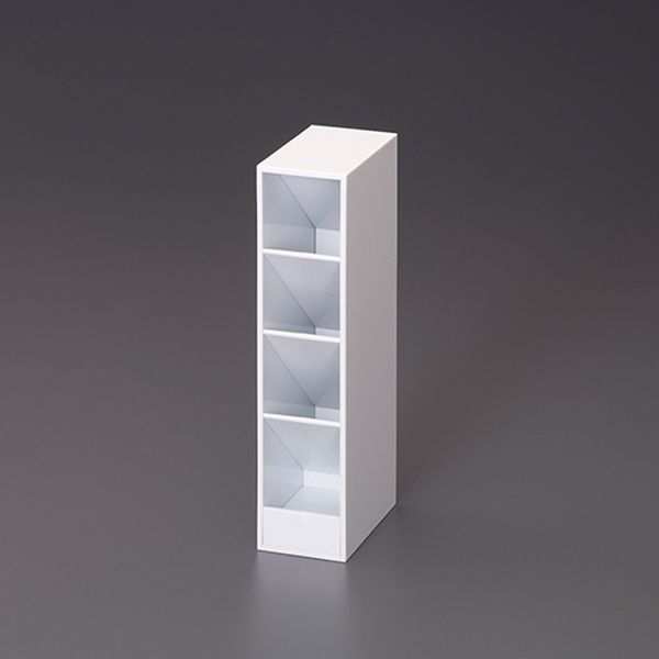 サイズ：50(W)×85(L)×210(H)重量：280gカラー：ホワイト材質：ABSタテ・ヨコ置き可能棚板の傾斜が40度でモノの出し入れがスムーズにできます。入数：1個EA954TE-34楽天 JP店　
