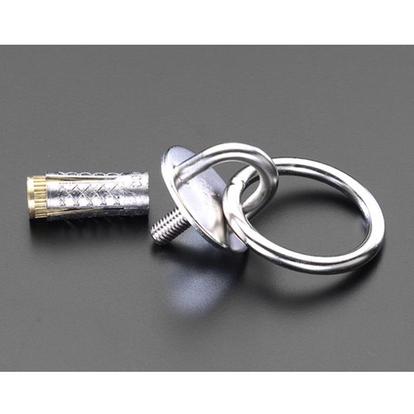 【メーカー在庫あり】 エスコ ESCO M10 ラウンドアイ丸カン/アンカー付(ステンレス製) 000012004907 JP店