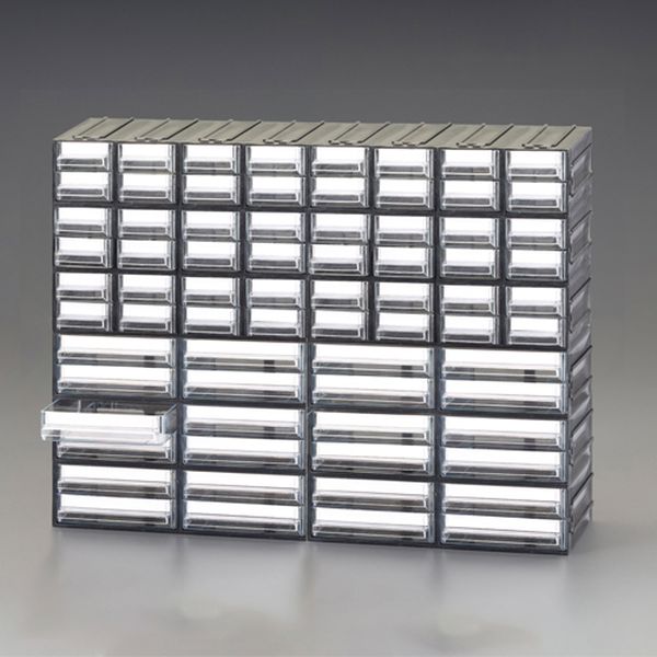 【メーカー在庫あり】 エスコ ESCO 450x133x338mm/8列12段 連結収納(引き出し) 000...