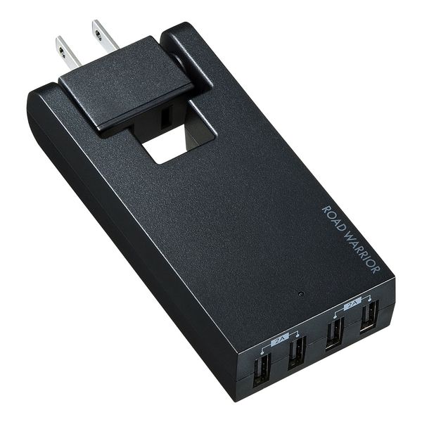 【メーカー在庫あり】 エスコ ESCO AC100-240V USB充電タップ(4ポート/ブラック) 000012336845 JP店