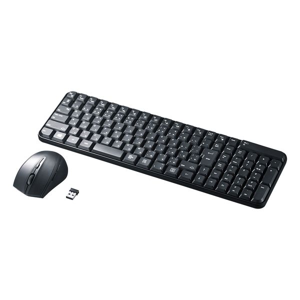 【メーカー在庫あり】 エスコ ESCO 390x122x21mm ワイヤレスキーボード(静音BlueLEDマウス 000012336910 JP店