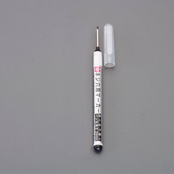 Various Materials - 【メーカー在庫あり】 エスコ ESCO 黒/細長 油性マーカー(ネジ穴用) 000012327094 JP店