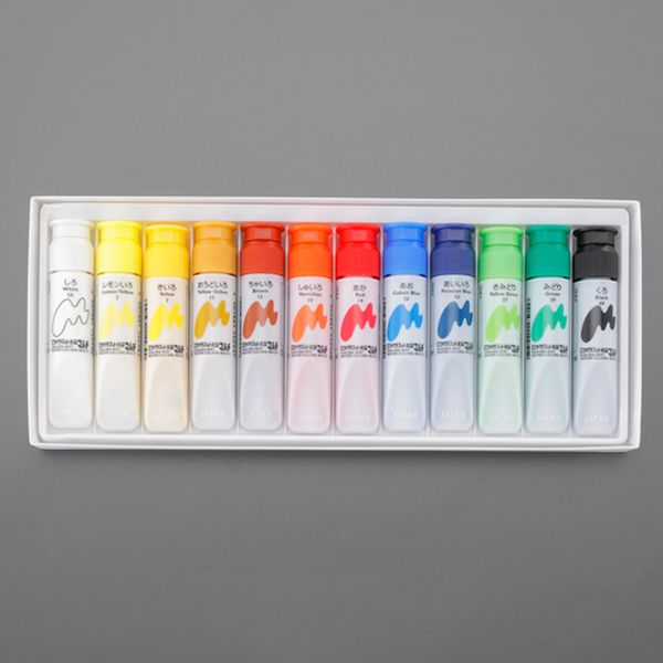 【メーカー在庫あり】 エスコ ESCO 12本組 水彩絵具 000012338351 JP店