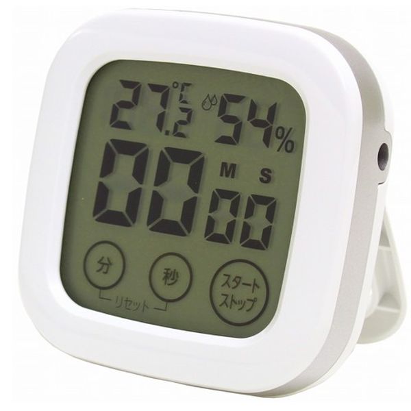 【メーカー在庫あり】 エスコ ESCO 70x70x25mm デジタルタイマー(タッチパネル/温湿度計付 000012347111 JP店